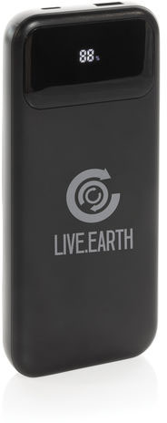 Powerbank 10 000 mAh avec câbles RCS Turbopack publicitaire Noir