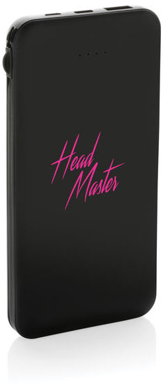 Powerbank 10 000 mAh RCS Lockhart personnalisé Noir