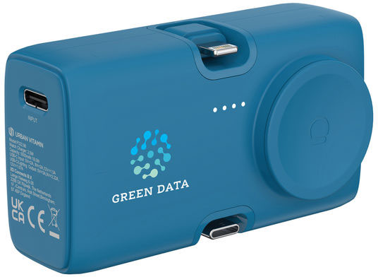 Powerbank 20W PD RCS Urban Vitamin San Diego publicitaire Bleu