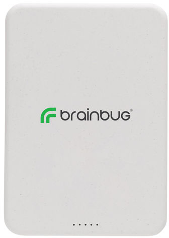Powerbank magnétique 5000 mAh RCS Magnetix personnalisé Blanc