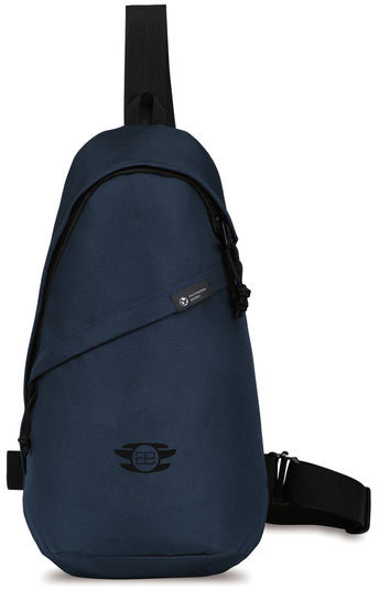 Sac bandoulière rPET AWARE™ Renew publicitaire Bleu marine