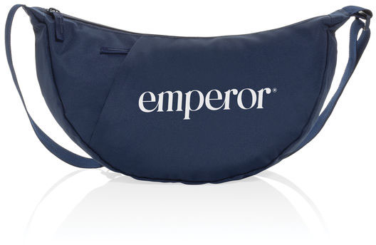 Sac bandoulière XL rPET AWARE™ Crescent personnalisable Bleu marine