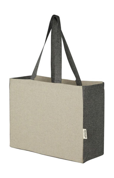 Sac cabas bi-couleur publicitaire | Pheebs bi-couleur bruyere naturel