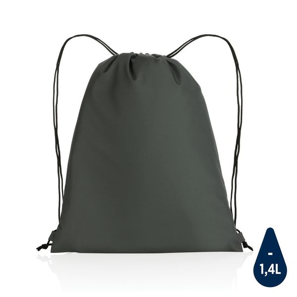 Sac cordelettes personnalisé en rPET 190T Impact AWARE™ Anthracite