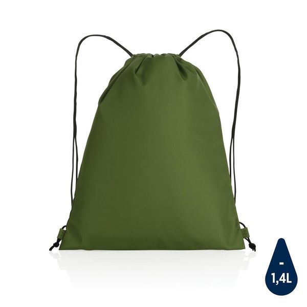 Sac cordelettes personnalisé en rPET 190T Impact AWARE™ Green