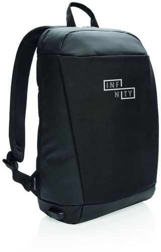 Sac à dos antivol anti-RFID Madrid publicitaire Noir