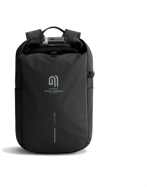 Sac à dos antivol étanche Urban personnalisé Noir