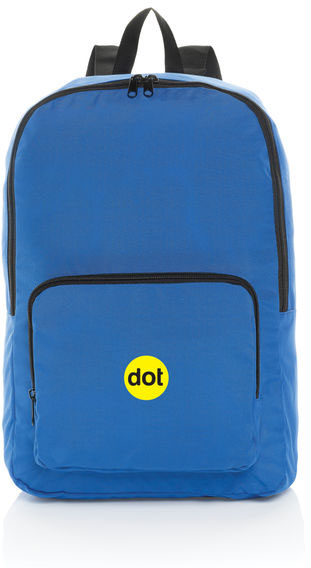 Sac à dos classique pliable rPET AWARE™ Dillon publicitaire Bleu royal