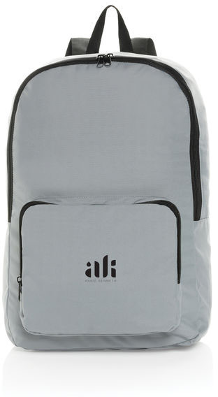 Sac à dos classique pliable rPET AWARE™ Dillon publicitaire Gris