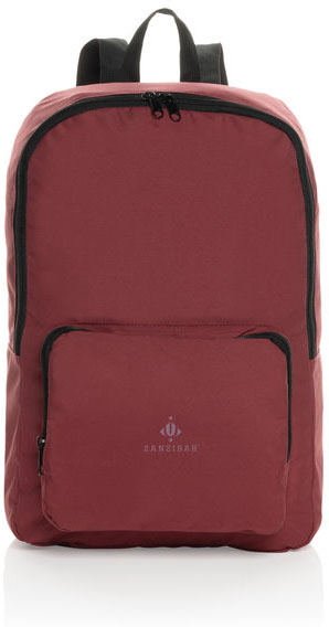 Sac à dos classique pliable rPET AWARE™ Dillon publicitaire Rouge