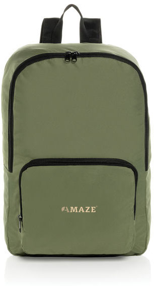 Sac à dos classique pliable rPET AWARE™ Dillon publicitaire Vert