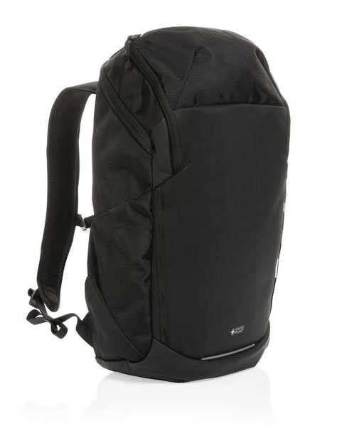 Sac à dos personnalisable Swiss Peak en rPET|AWARE™ Black