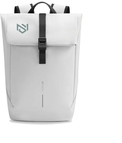 Sac à dos à rabat étanche Urban personnalisable Blanc cassé