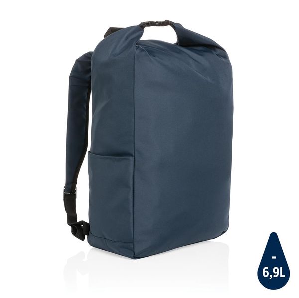 Sac à dos rolltop personnalisé en rPET Impact AWARE™ Navy