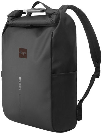 Sac à dos vélo résistant à l’eau Urban personnalisé Noir