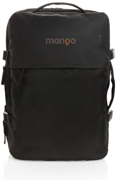 Sac à dos weekend extensible Swiss Peak rPET AWARE™ publicitaire Noir