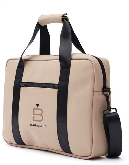 Sac d’ordinateur Baltimore personnalisable Beige chiné