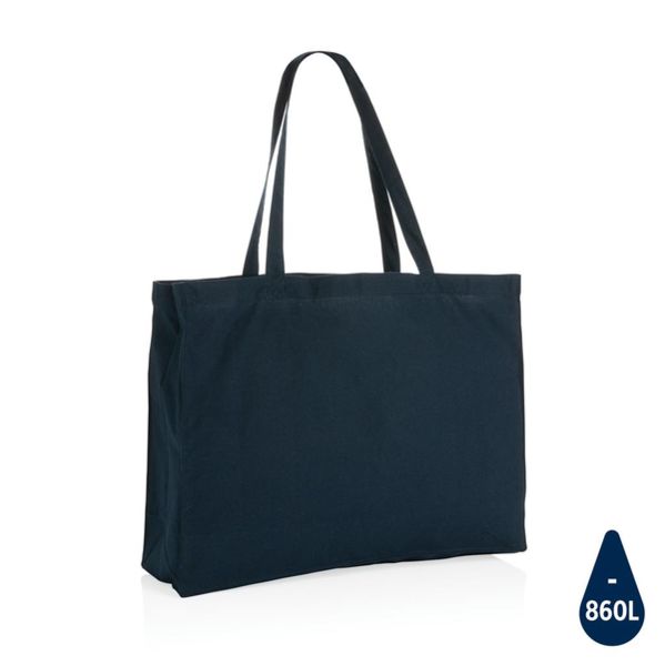 Sac shopping personnalisable en coton recyclé 145 gr Impact AWARE™ Navy