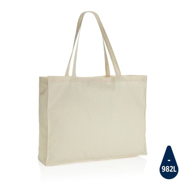 Sac shopping personnalisable en coton recyclé 145 gr Impact AWARE™ White