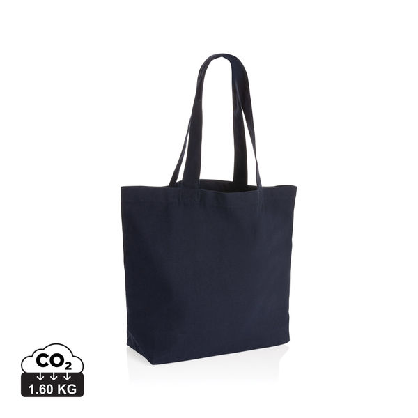 Sac shopping en toile Impact Aware™ publicitaire Bleu marine