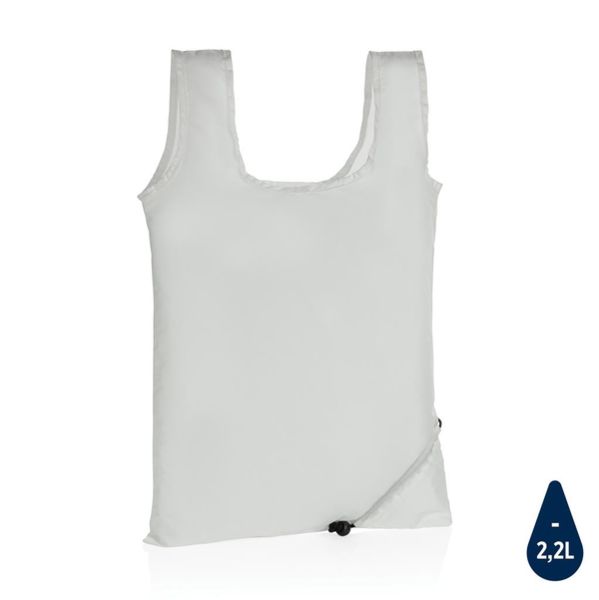 Sac shopping pliable à personnaliser en rPET 190T Impact AWARE™ White