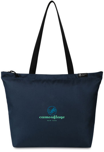 Sac shopping tote rPET AWARE™ Renew entreprise Bleu marine