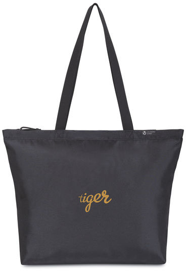 Sac shopping tote rPET AWARE™ Renew entreprise Noir