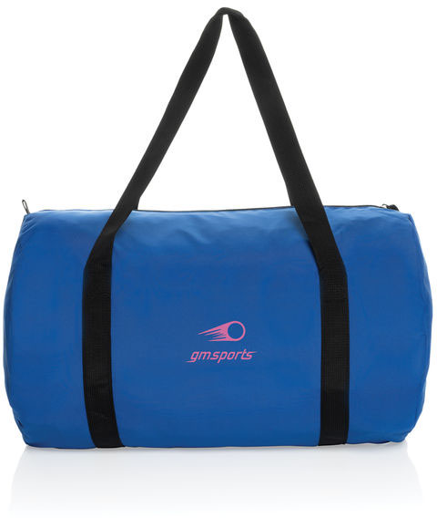 Sac de sport pliable rPET AWARE™ Dillon personnalisable Bleu royal