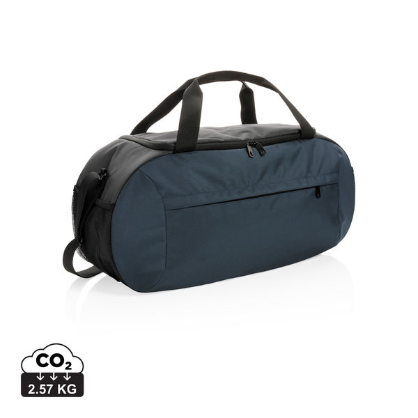 Sac de sport en rPET Impact AWARE™ publicitaire Bleu marine