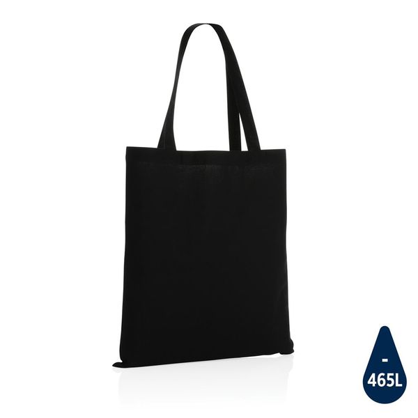 Sac tote bag à personnaliser en coton recyclé 145 gr Impact AWARE™ Black