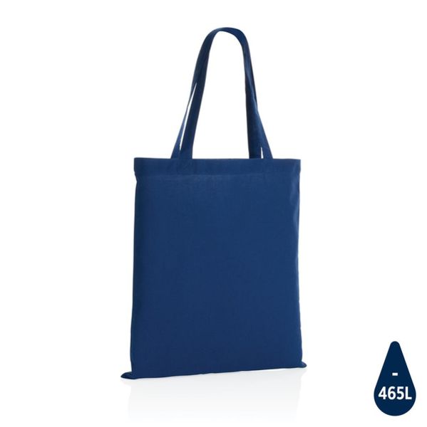 Sac tote bag à personnaliser en coton recyclé 145 gr Impact AWARE™ Blue