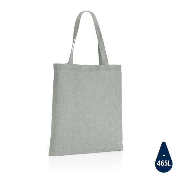 Sac tote bag à personnaliser en coton recyclé 145 gr Impact AWARE™ Grey