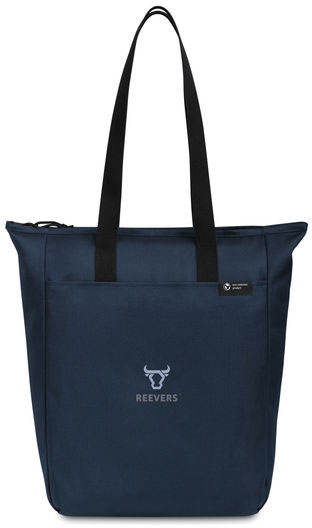 Sac tote zip rPET AWARE™ Renew personnalisable Bleu marine