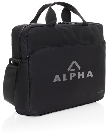 Sacoche PC rPET AWARE™ Swiss Peak Essential entreprise Noir