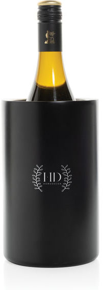 Seau à vin inox recyclé RCS Vino personnalisé Noir