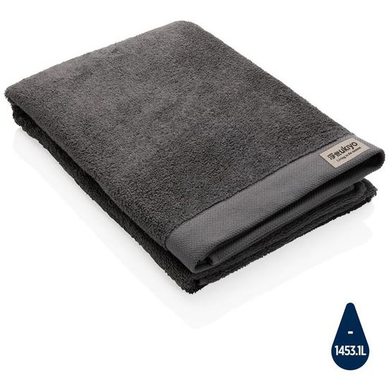 Serviette de bain personnalisable|Ukiyo Sakura AWARE™ Anthracite