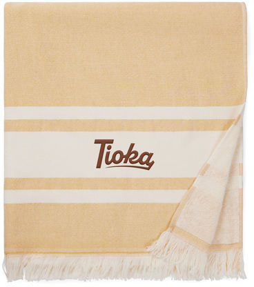 Serviette éponge hammam Tolo personnalisée Jaune