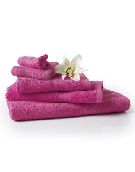 Serviette personnalisée | Rhine Bath Fuchsia