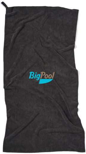 Serviette sèche active rPET GRS personnalisée Noir