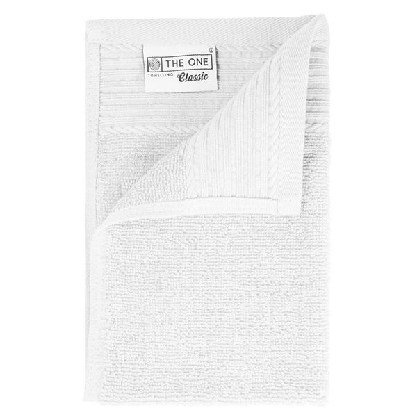 Serviette de toilette coton publicitaire Blanc