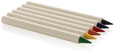 Set 6 crayons couleur GRS Infinity Micki personnalisé Blanc