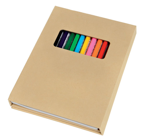 Set de coloriage publicitaire | Colorful Book Marron