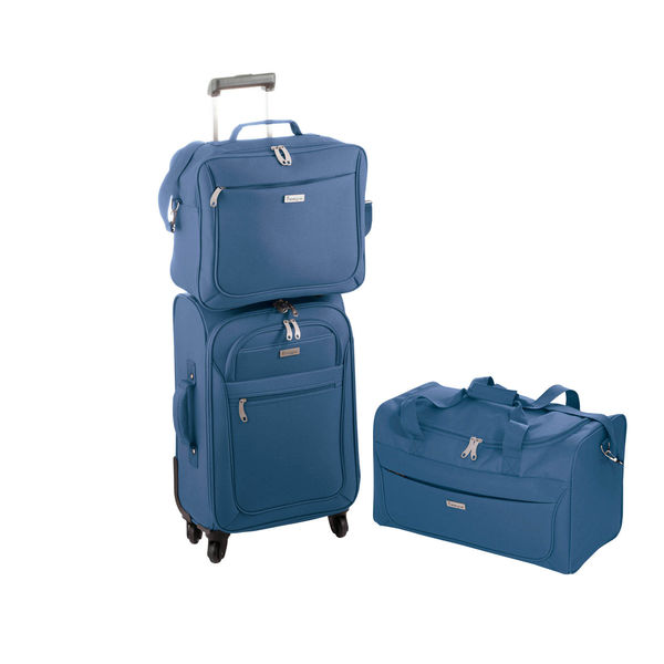 Set de 3 baggages rouge Bleu
