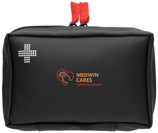 Set premiers secours PU nubuck recyclé RCS personnalisé Noir