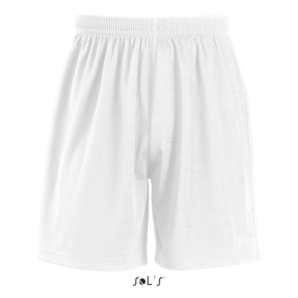 Short de sport personnalisé | San Siro Kids 2 Blanc