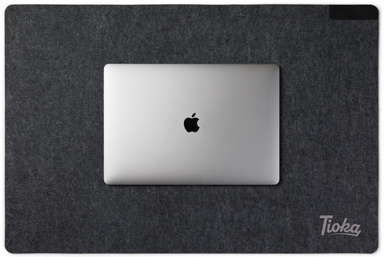 Sous-main bureau feutre recyclé GRS Albon entreprise Noir