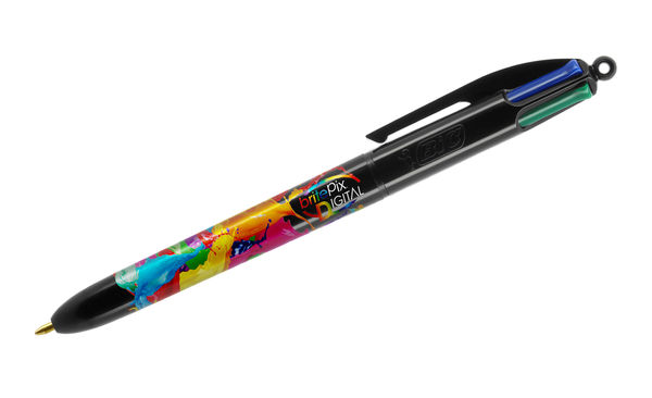 Stylo 4 couleurs publicitaire | BIC® 4 Couleurs Classique Noir