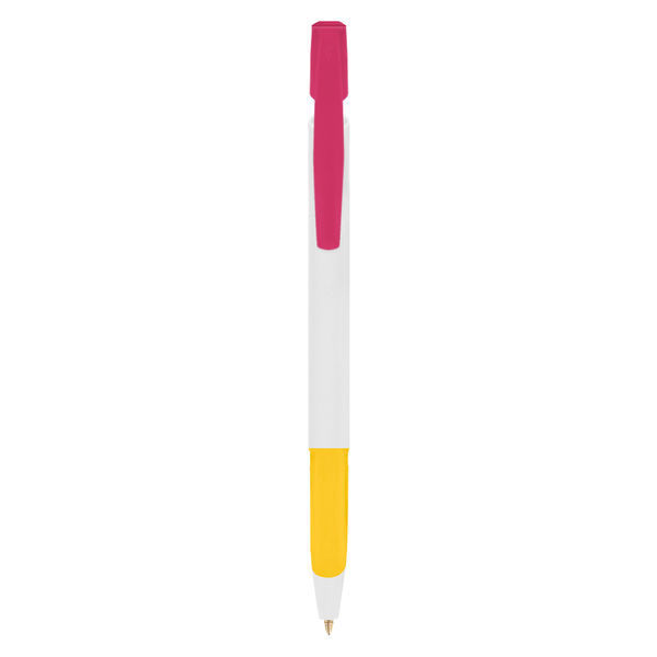 Stylo BIC® publicitaire | BIC® Media Clic Grip Bille Fuchsia opaque