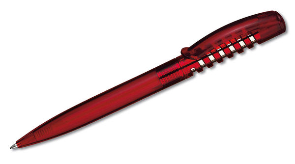 Stylo bille personnalisable | New Spring Clear CM Rouge clair