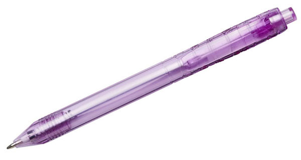 Stylo bille personnalisé | Vancouver Transparent Purple